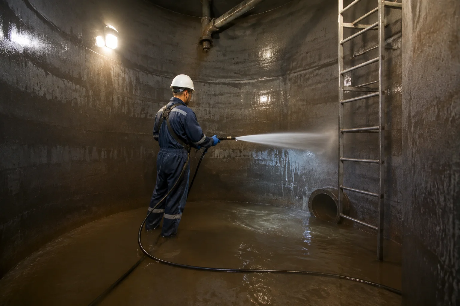 How Much Does Water Tank Cleaning Cost in Ireland? 2 Industrial water tank cleaning and maintenance in Ireland.